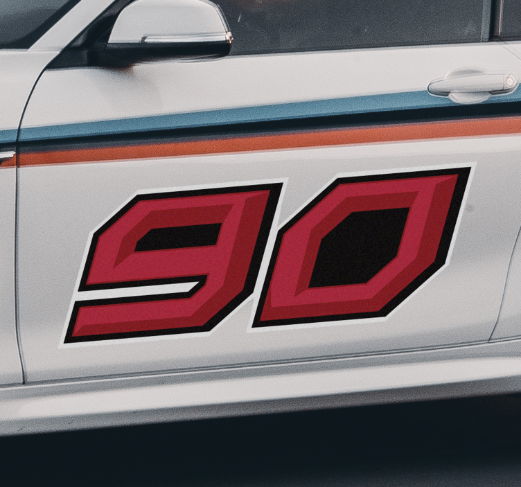 προσαρμόσιμο decal μοτοσικλέτας αριθμού αγωνιστικού αυτοκινήτου - TenStickers