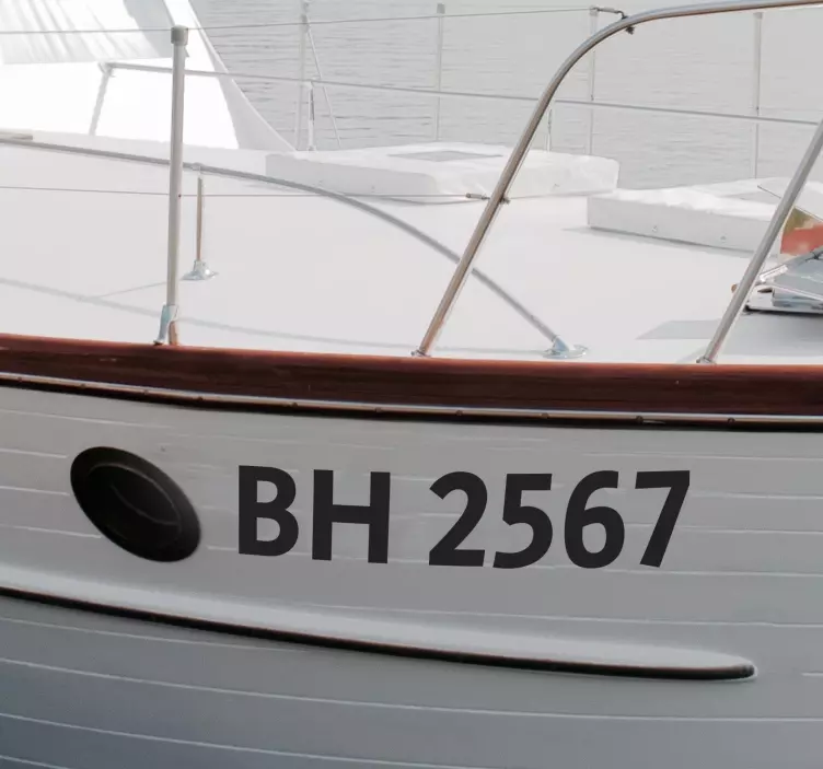 Ναυτικός Αυτοκόλλητος Παπαδάκης Εγγραφή Πλοίων Προσαρμοσμένων - TenStickers