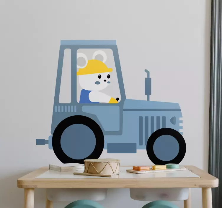χαριτωμένα αυτοκόλλητα τρακτέρ για παιδί - TenStickers