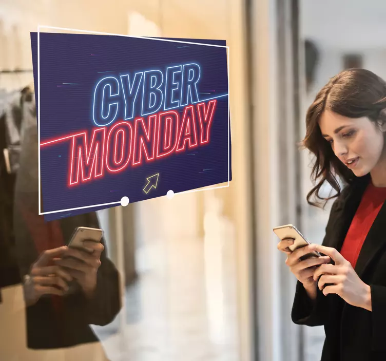 αυτοκόλλητα cyber monday black friday - TenStickers