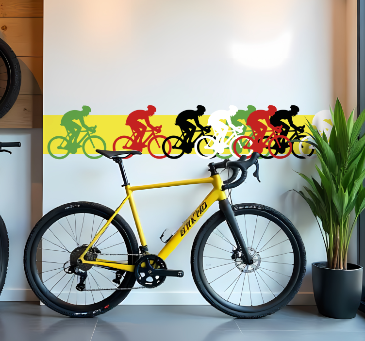 Αυτοκόλλητο ποδηλασίας σύνορα πελοτόν - TenStickers