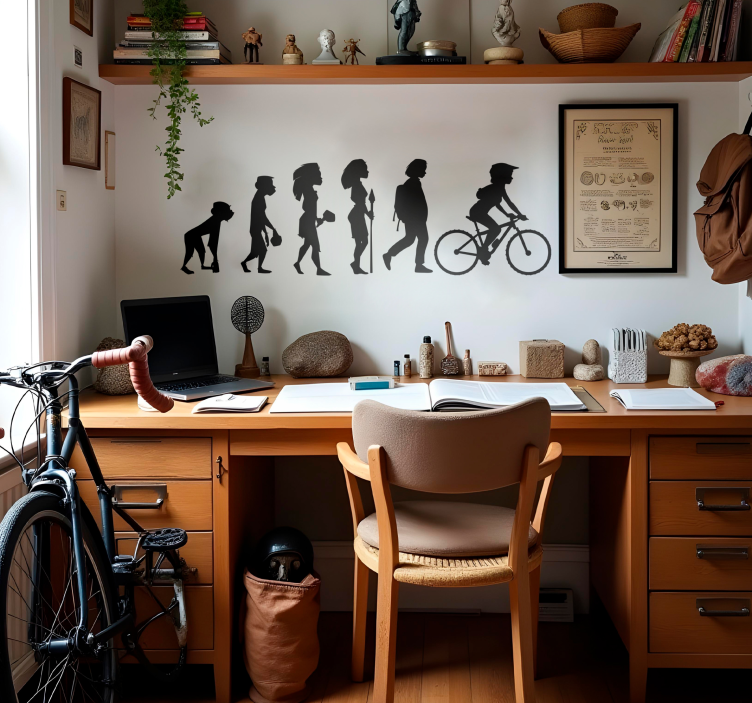 Αυτοκόλλητο ποδηλασίας εξέλιξη των γυναικών - TenStickers