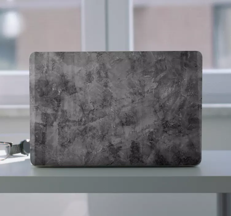 σκούρο χαρτί αφηρημένη κολάζ laptop δέρματα - TenStickers