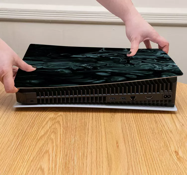 σκούρα κύματα λαδομπογιά ps5 decal - TenStickers