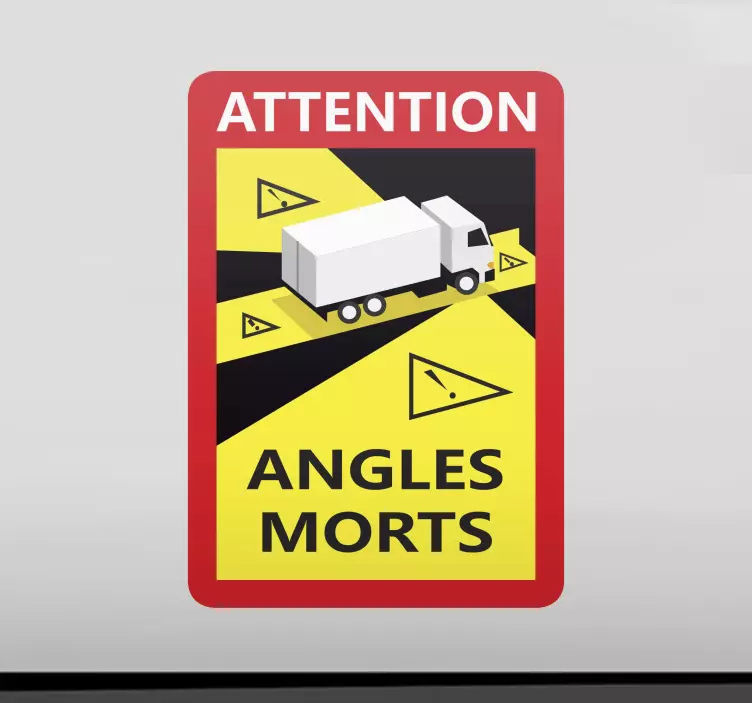 αυτοκόλλητο νεκρών γωνιών "angles morts" - TenStickers