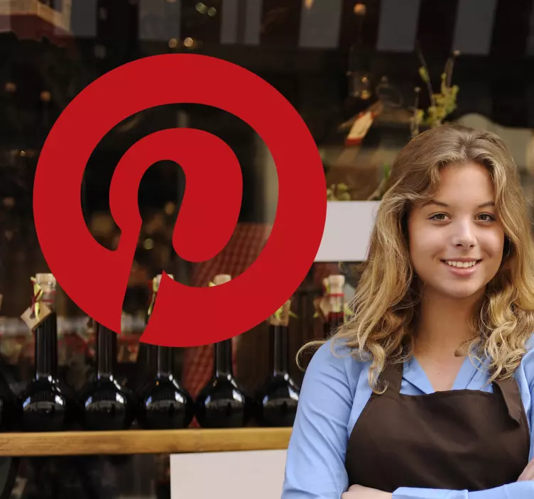 Decal λογότυπο pinterest - TenStickers