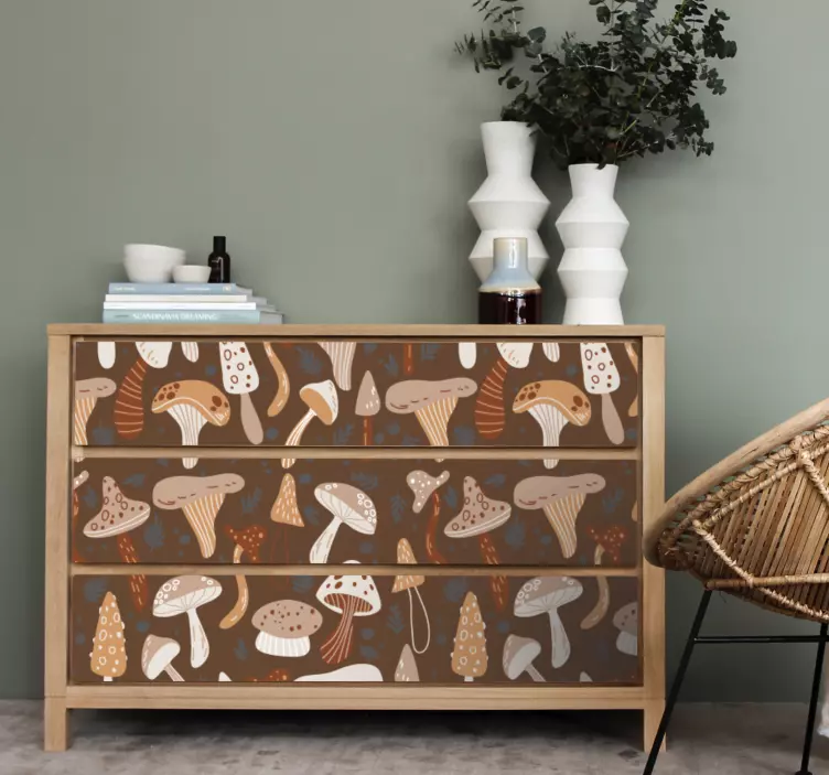 αυτοκόλλητο έπιπλα σύνθεση μανιταριών - TenStickers