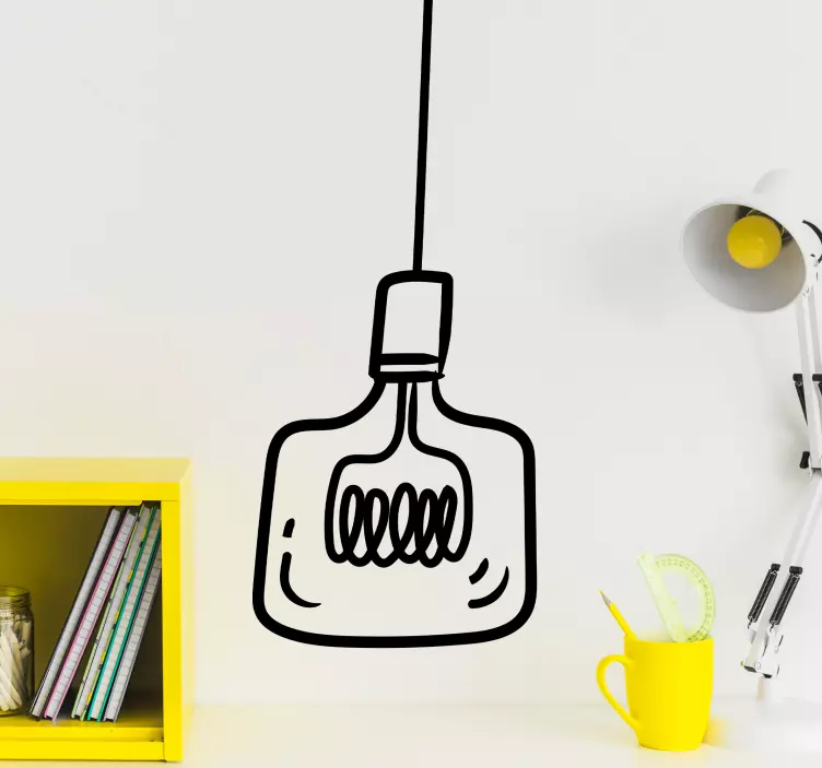 Διακοσμητικό αυτοκόλλητο Στυλάτο Κρεμαστό Φως - TenStickers