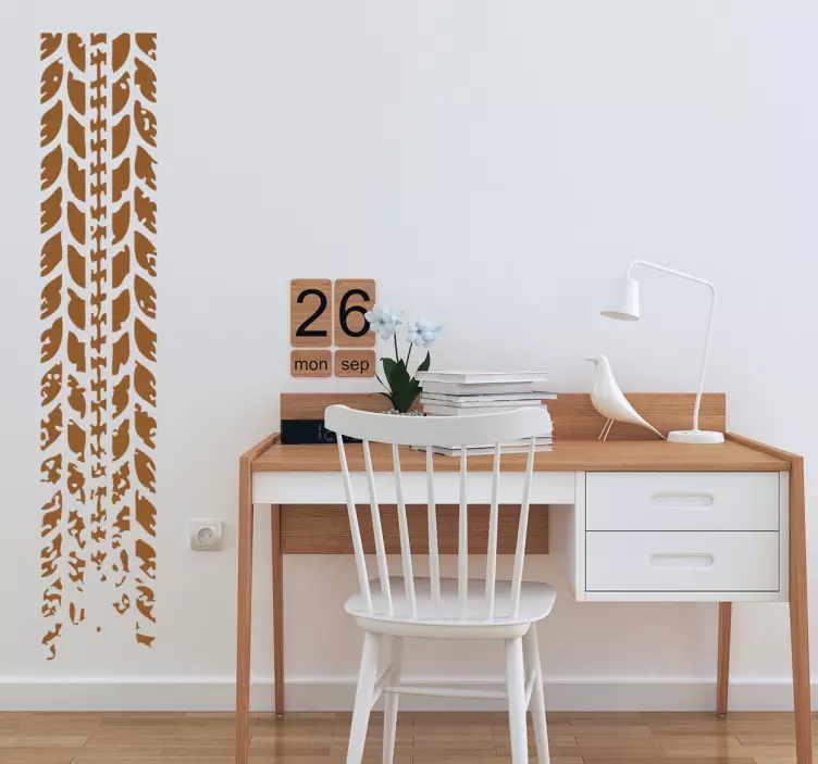 αυτοκόλλητο τοίχου διακοσμητικό ελαστικό - TenStickers