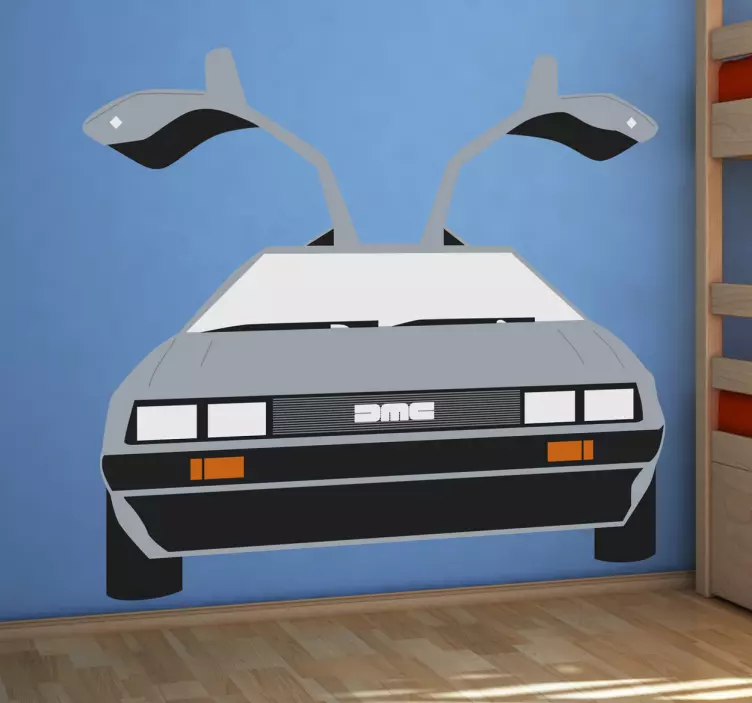 αυτοκόλλητο τοίχου delorean 80ies - TenStickers