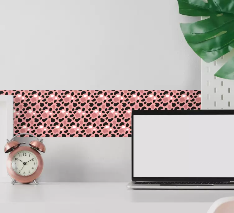 σχέδιο σε ροζ αποχρώσεις εφηβικών τοίχων - TenStickers