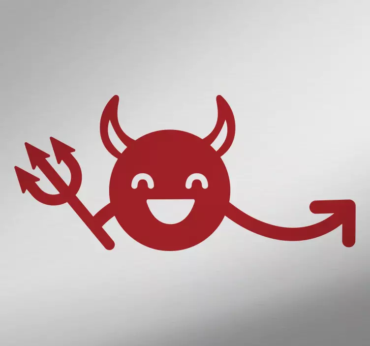 αυτοκόλλητο αυτοκίνητο διάβολος - TenStickers