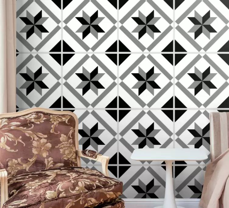 αυτοκόλλητο με πλακάκια από τσιμέντο - TenStickers