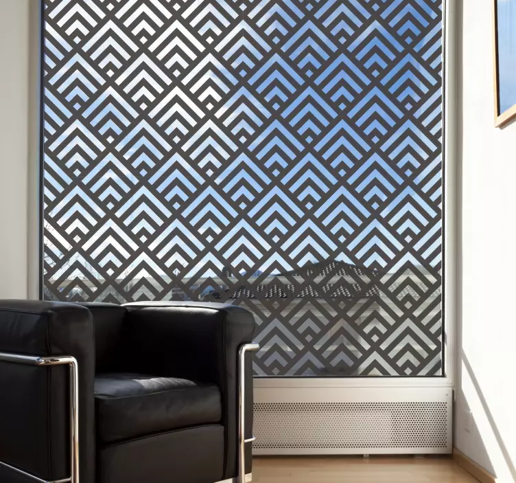 αυτοκόλλητο παραθύρου σχήμα διαμαντιών - TenStickers