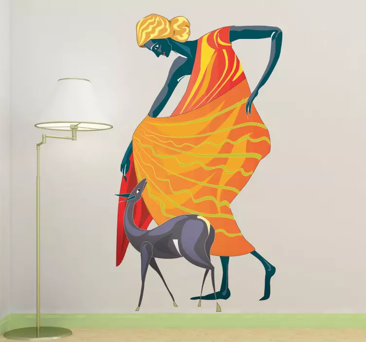 Diana roman μυθολογική διακοσμητική διακόσμηση - TenStickers