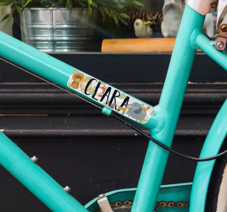 αυτοκόλλητο με διαφορετικά ονόματα ζώων - TenStickers