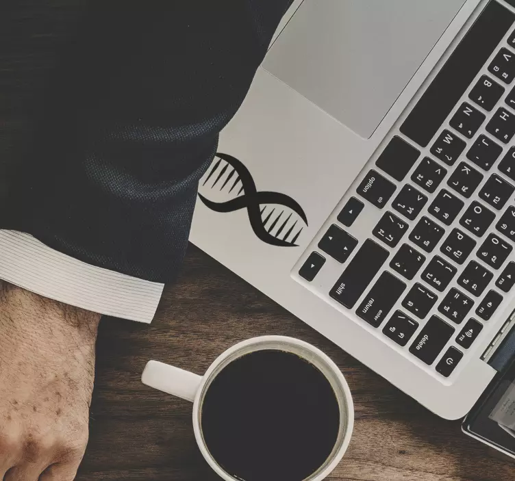 αυτοκόλλητο φορητού υπολογιστή dna - TenStickers