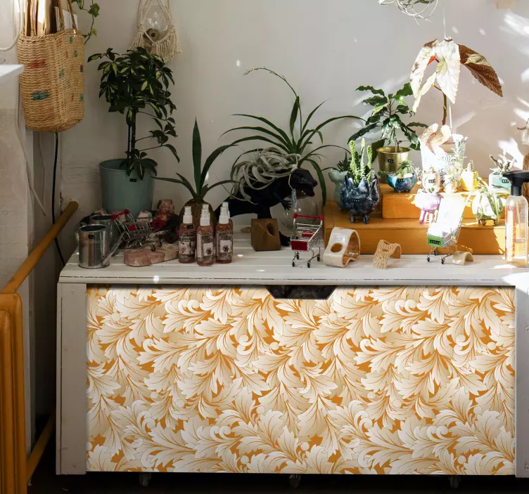 αυτοκόλλητο φορητού υπολογιστή με κομψό λουλουδάτο μοτίβο - TenStickers