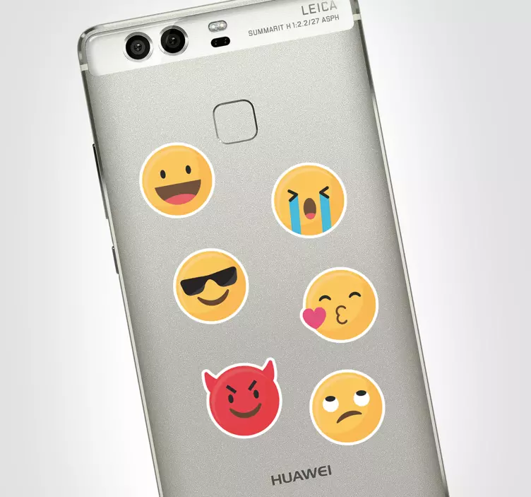 αυτοκόλλητο τηλεφώνου huawei σετ emoji - TenStickers