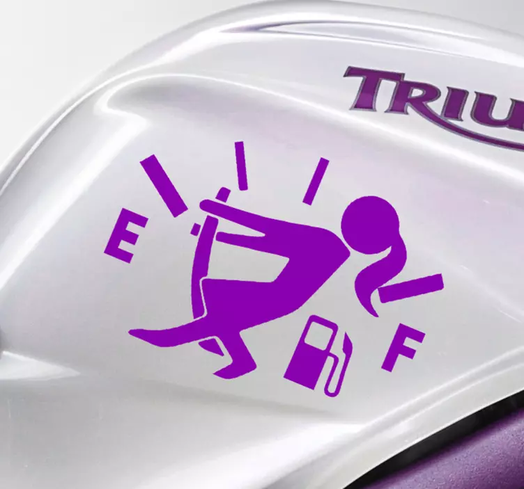 άδειο αυτοκόλλητο μοτοσικλέτα γυναίκα - TenStickers