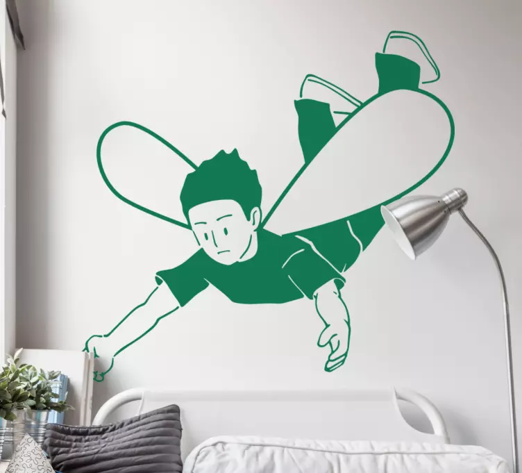 νεανικό αγόρι πράσινο κοστούμι παραμύθι decal - TenStickers