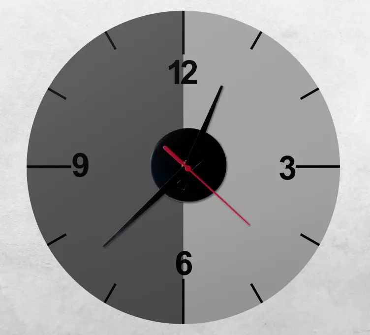 αυτοκόλλητο με δύο χρωματιστά ρολόγια - TenStickers