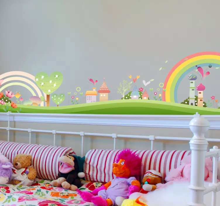 αυτοκόλλητο για παιδιά του χωριού φαντασίας - TenStickers