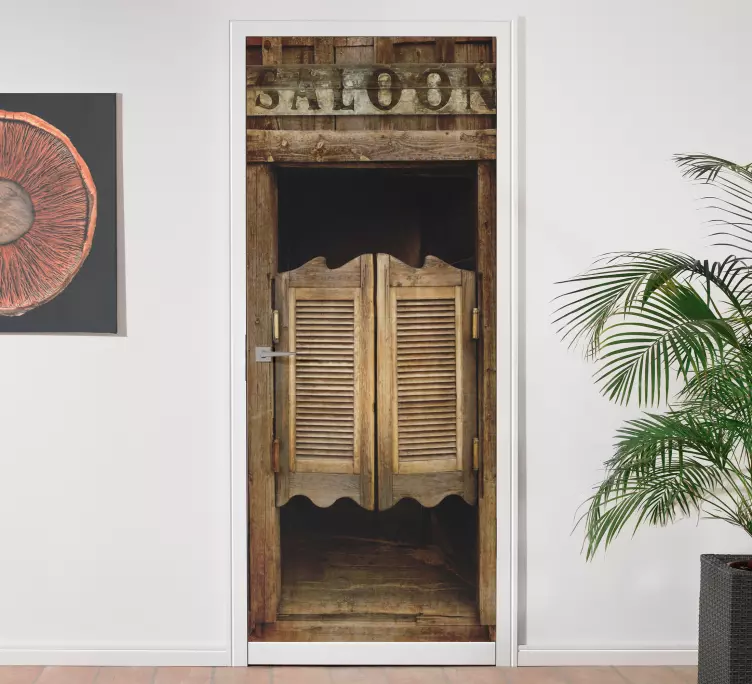 αυτοκόλλητο βινυλίου πόρτας σαλονιού - TenStickers