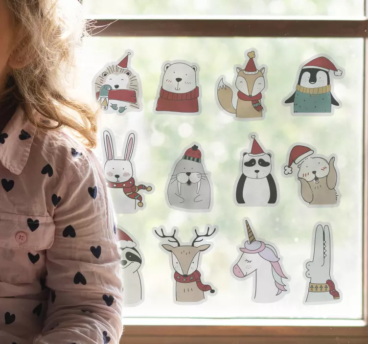 Αυτοκόλλητο ζώα φάρμας Γοητευτικές γλυπτές δημιουργίες - TenStickers