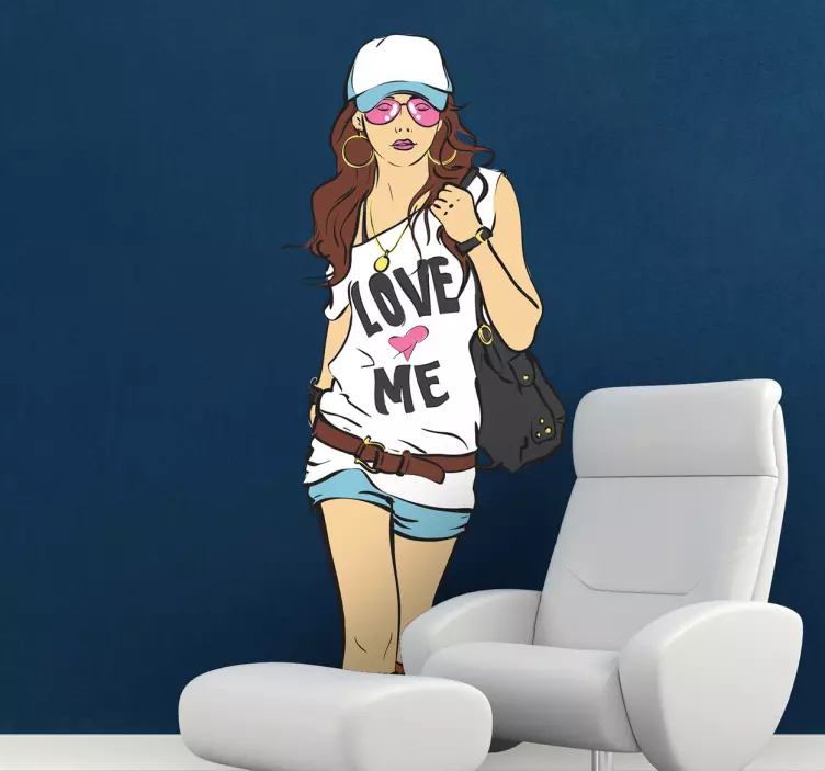 αυτοκόλλητο αγορών μόδας - TenStickers