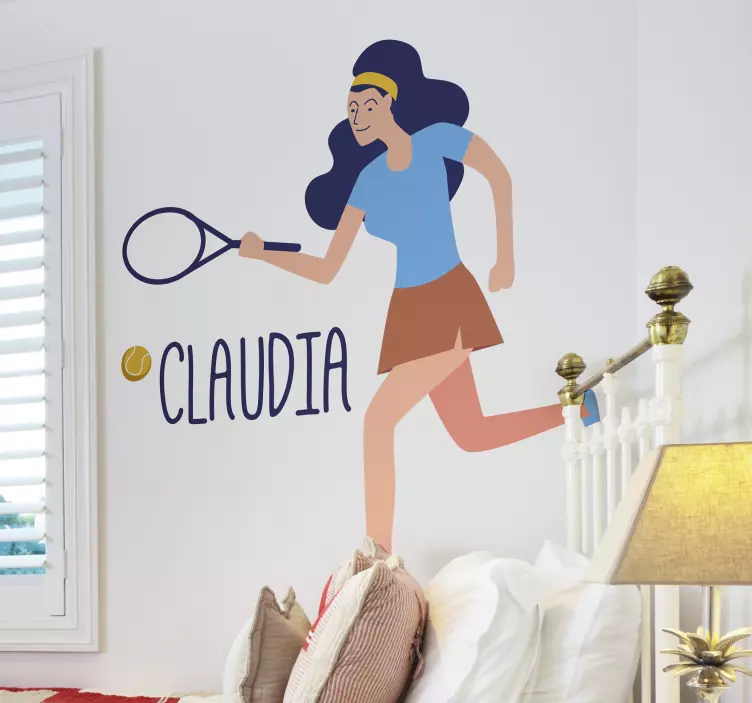 αυτοκόλλητο προσαρμοσμένο για τένις - TenStickers