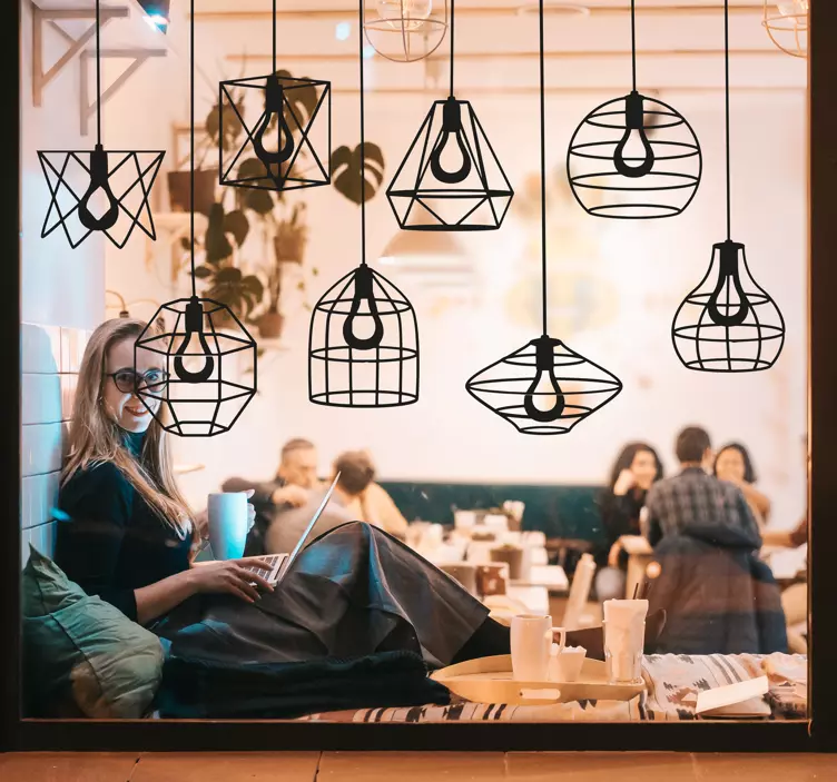 αυτοκόλλητο παραθύρου φακών - TenStickers