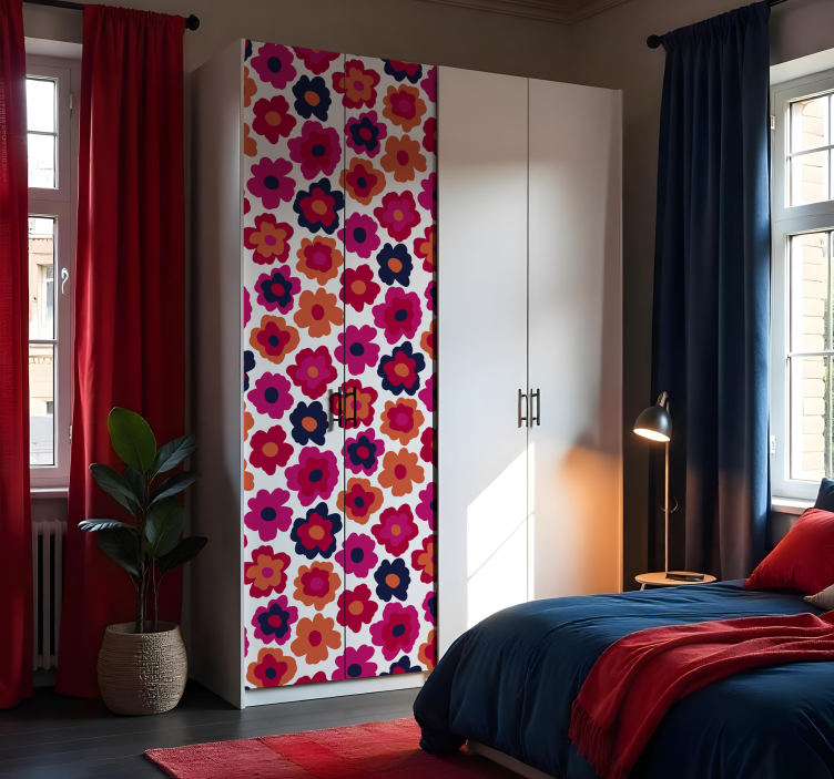 αυτοκολλητα τοιχου ζωα τησ ζουγκλασ κόκκινη παπαρούνα - TenStickers