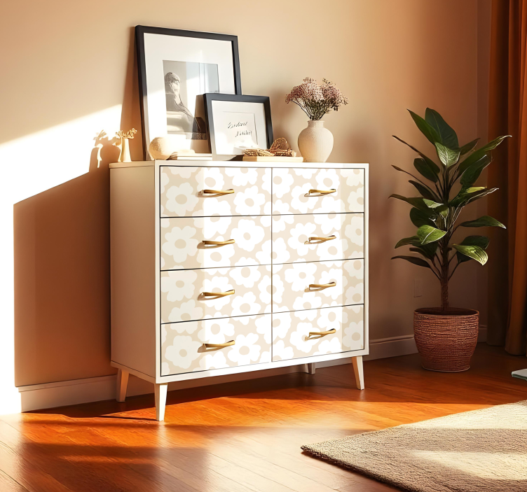 αυτοκολλητα τοιχου ζωα τησ ζουγκλασ λευκή παπαρούνα - TenStickers