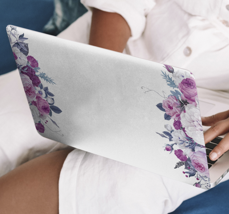 λουλούδια κουφώματα laptop - TenStickers