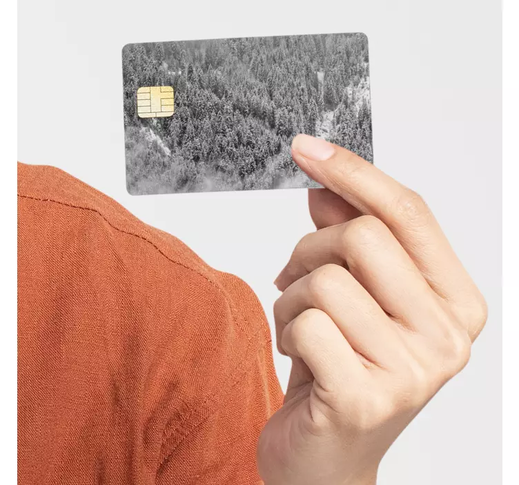 αυτοκόλλητο δάσος από πάνω από πιστωτική κάρτα - TenStickers