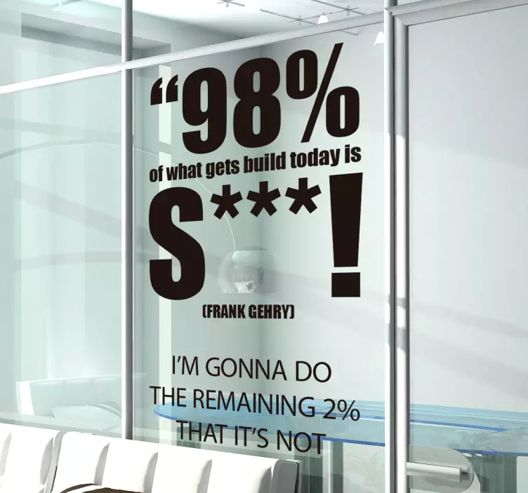 ειλικρινής gehry - TenStickers