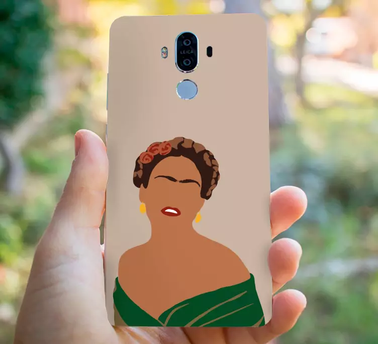 Frida kahlo σχέδιο κινουμένων σχεδίων huawei decal - TenStickers