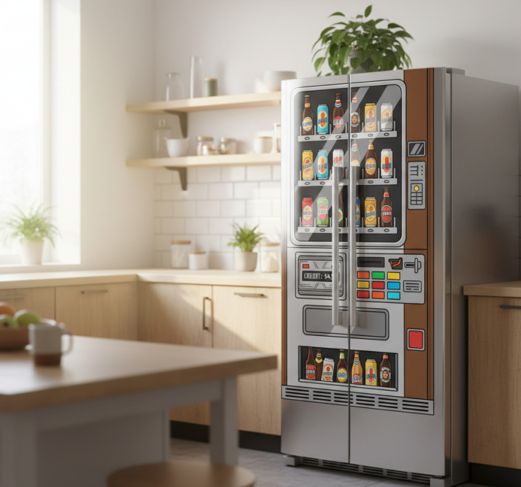 Αυτοκόλλητα ψυγείων μηχανήματα μπύρας - TenStickers