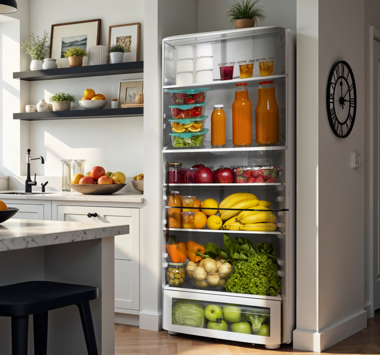 αυτοκόλλητα ψυγεία οικογενειακό φαγητό της εβδομάδας - TenStickers