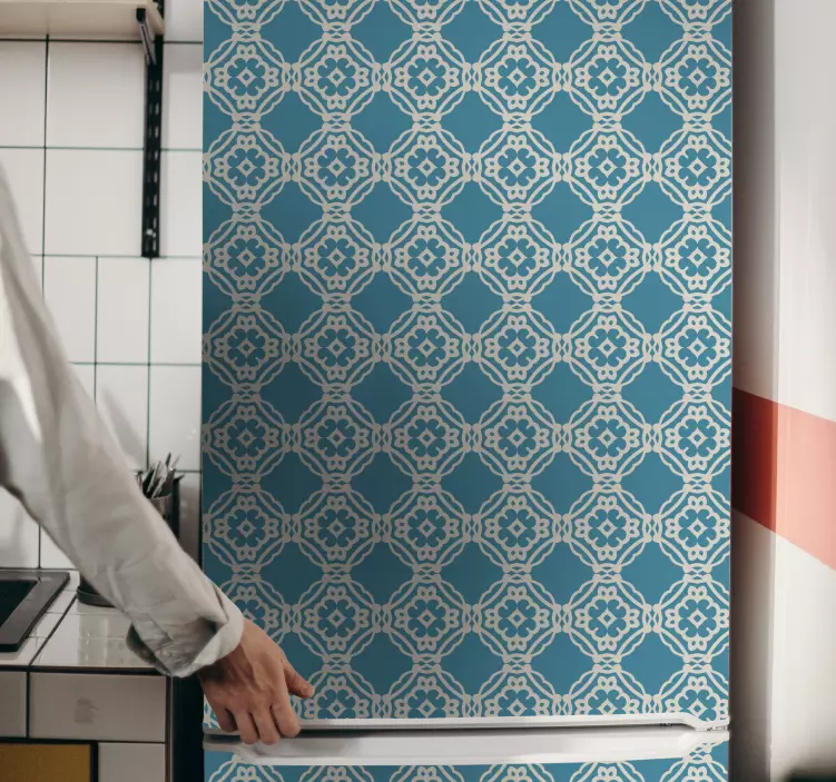 αυτοκόλλητα ψυγεία εκλεπτυσμένο γεωμετρικό μοτίβο - TenStickers