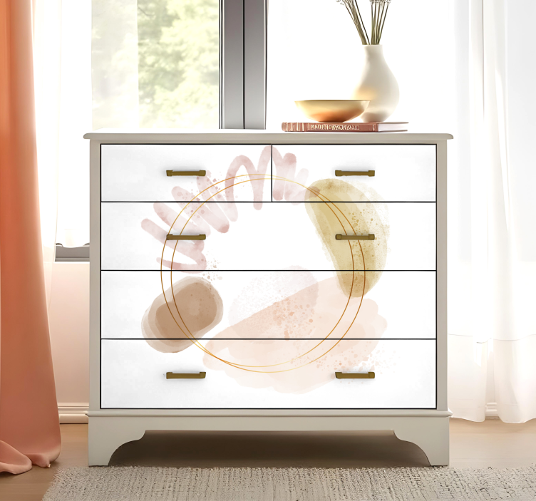 αυτοκόλλητο έπιπλα αφηρημένα κομψά σχήματα - TenStickers