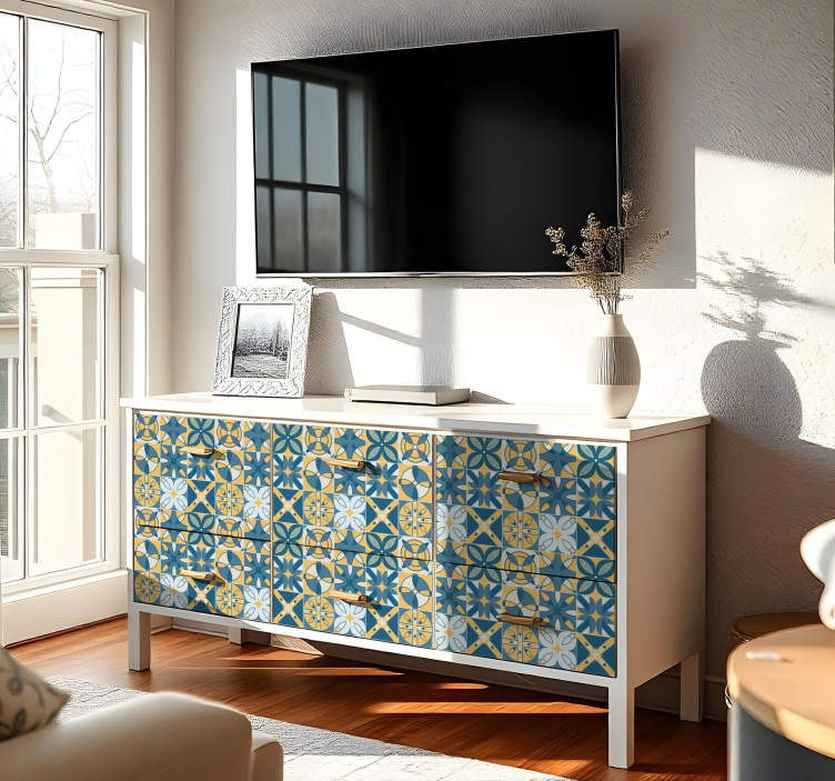 αυτοκόλλητο έπιπλα κομψά πλακάκια - TenStickers