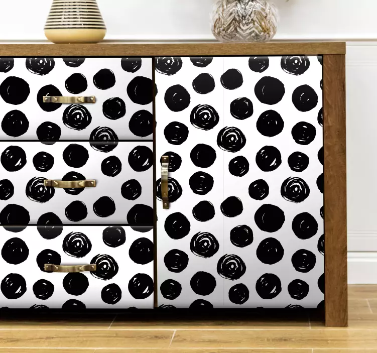 Αυτοκόλλητο έπιπλα σε τολμηρό σχέδιο κουκίδων - TenStickers