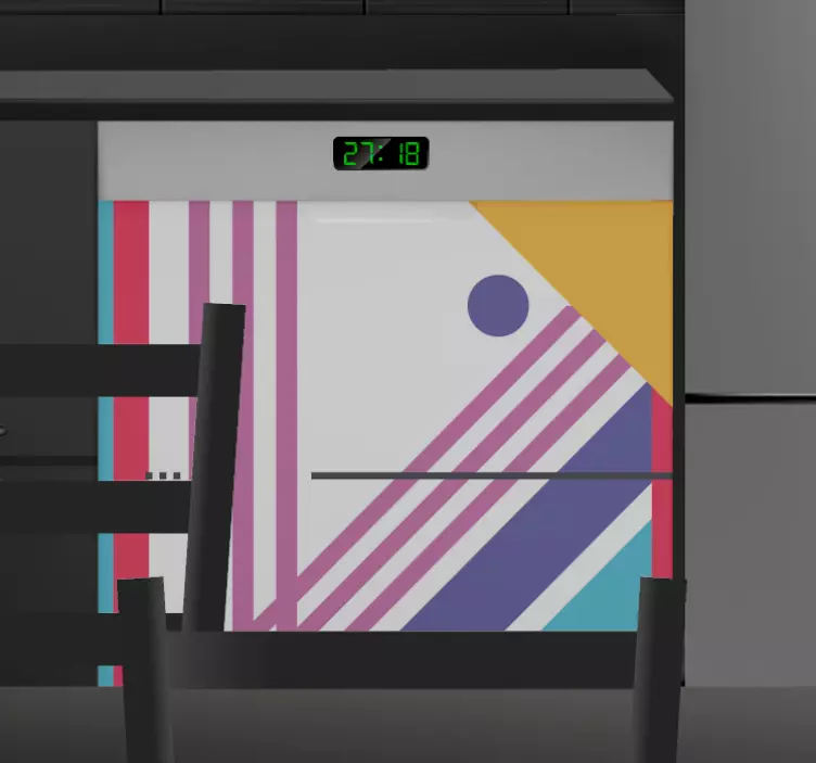 αυτοκόλλητα γεωμετρικά αφηρημένη συσκευή - TenStickers