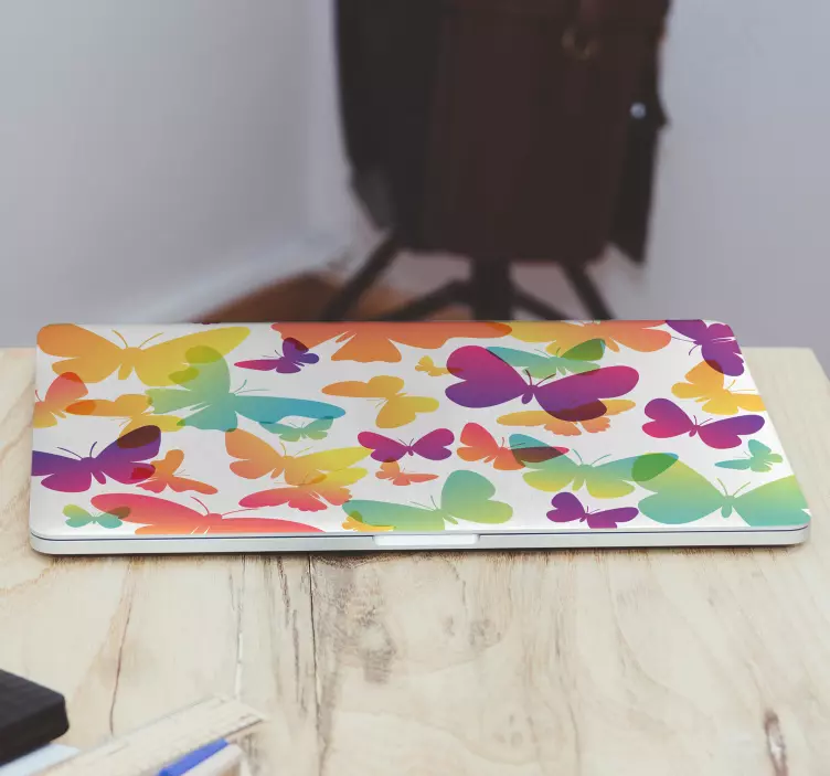 ντεγκραντέ με πεταλούδες - TenStickers