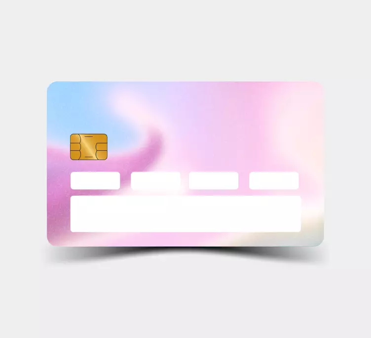 Decal πιστωτικής κάρτας υφής κλίσης νερού - TenStickers