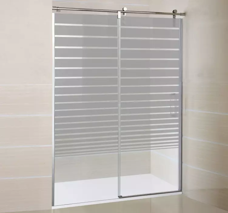 αυτοκόλλητο γυαλιού διακοσμητικών γραμμών κλίσης - TenStickers