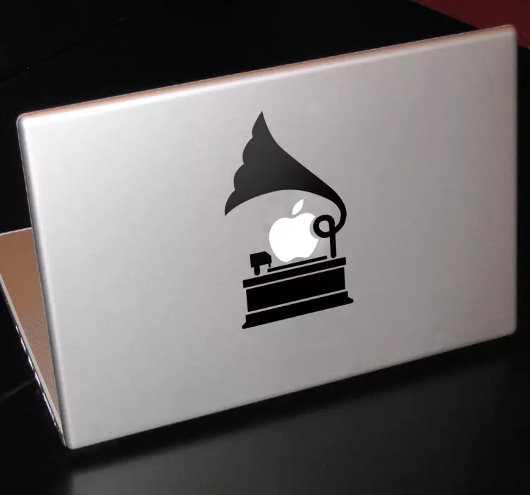 αυτοκόλλητο gramophone macbook - TenStickers