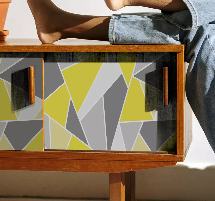 γκρι και φωτιστικό παντελόνι επίπλων - TenStickers